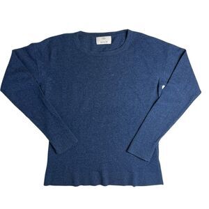 Allude Navy Blue Long Sleeve Cashmere Sweater Women’s Large